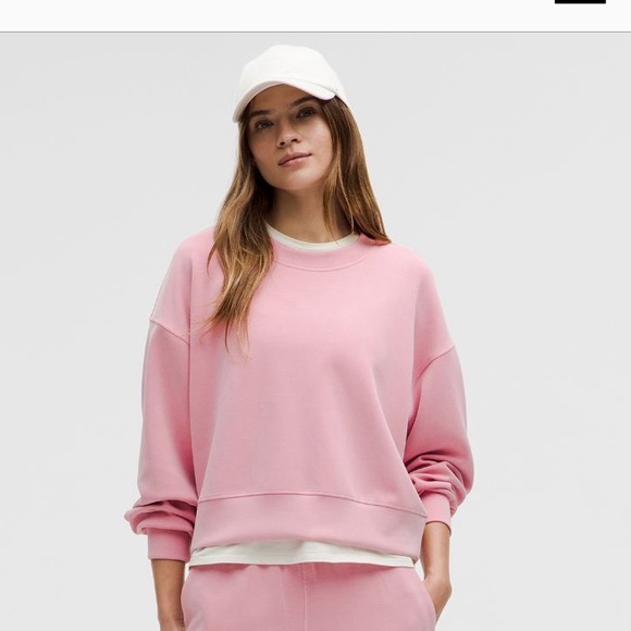 Lululemon Softstreme Perfectly Oversized Cropped Crew Sweatshirt (women’s) - Picture 5 of 6